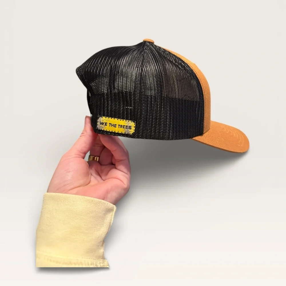 Alibi Ale Works Trucker Hat – Brown & Black Mesh (Adjustable)